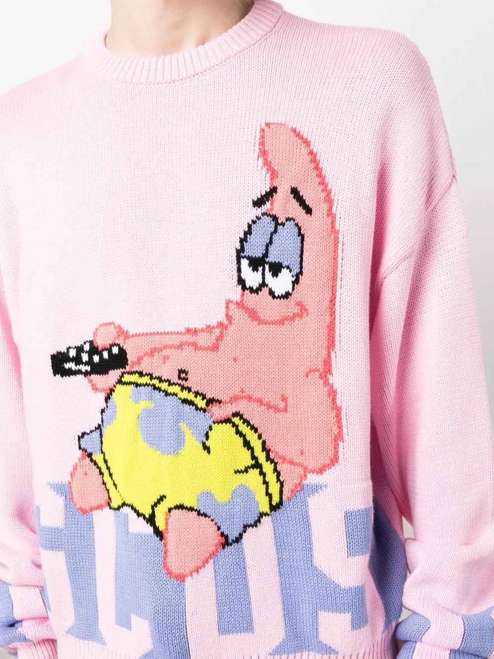 Shop Gcds Illustration-print Jumper In Pink