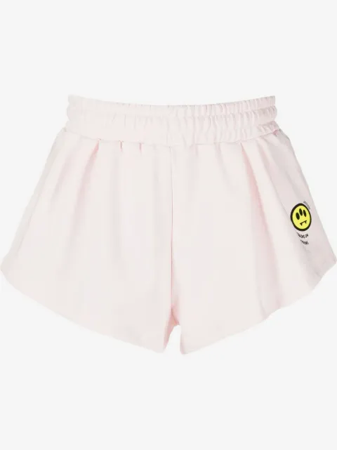 BARROW slogan-print track shorts