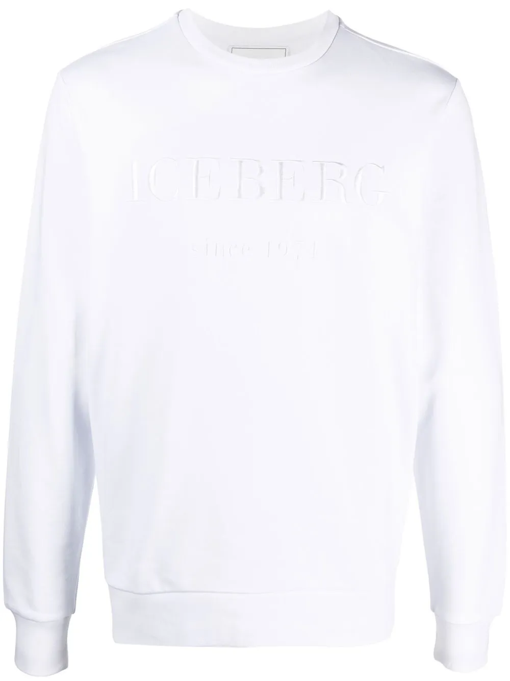 

Iceberg sudadera con logo bordado - Blanco