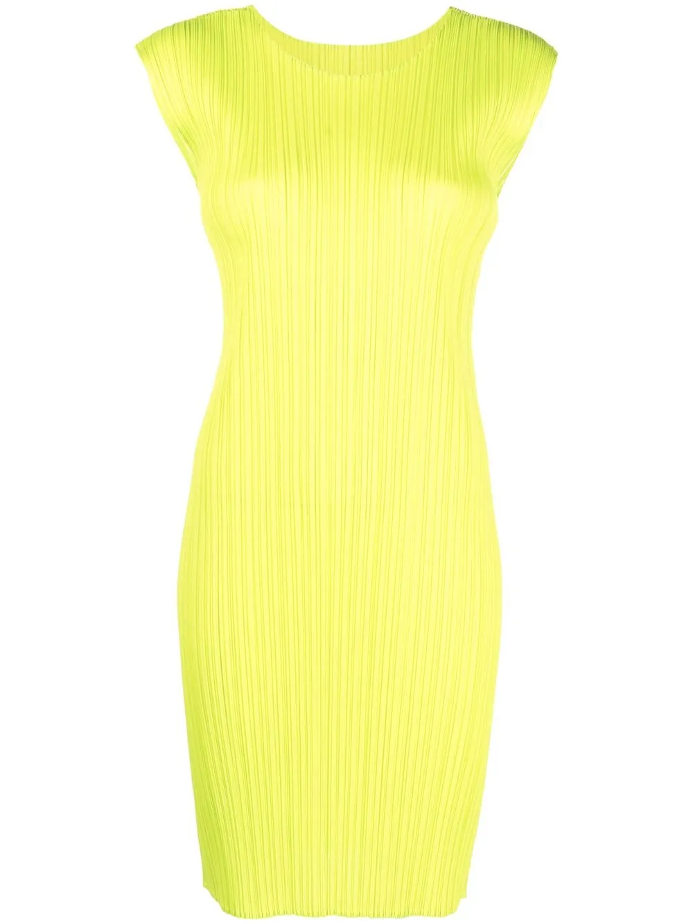 

Pleats Please Issey Miyake embossed ribbed dress - Green