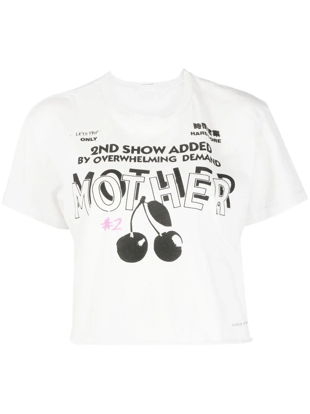 

MOTHER playera corta con estampado gráfico - Blanco