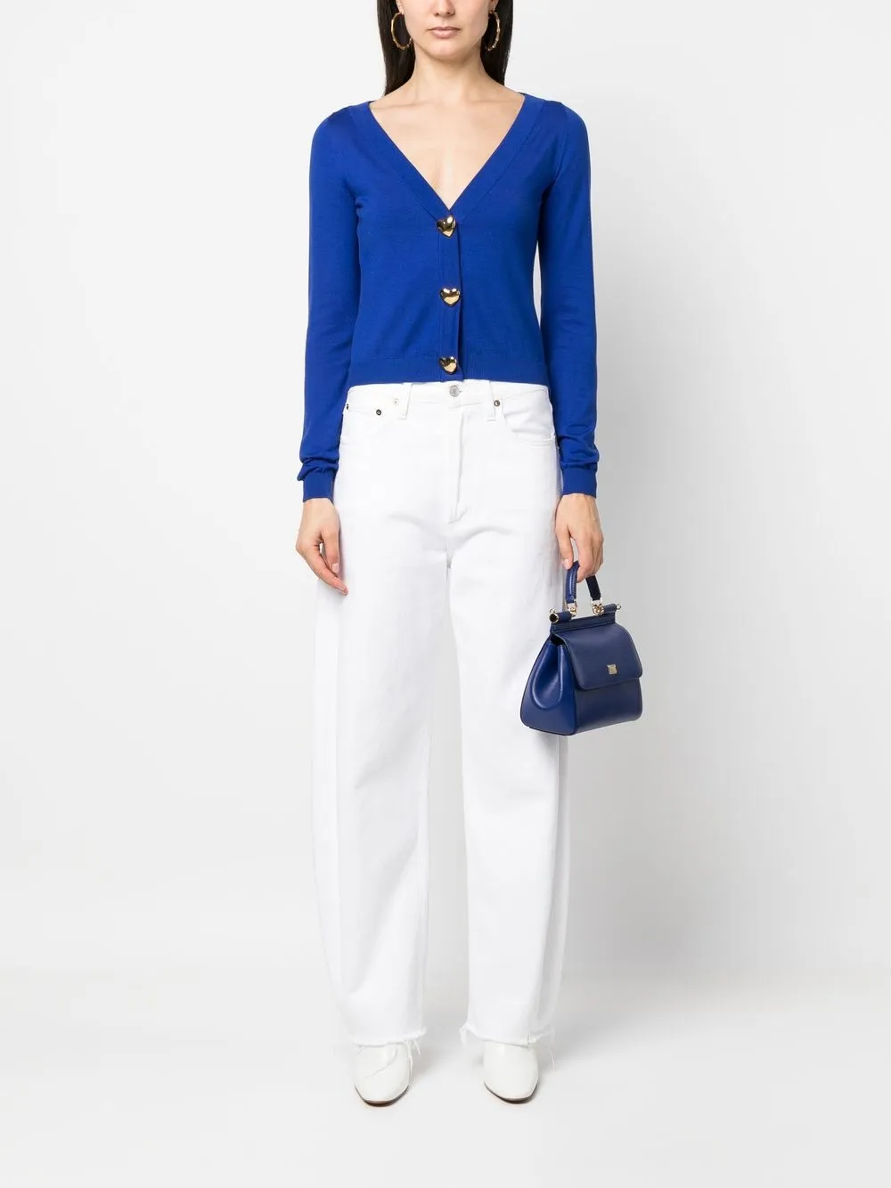 Moschino Vest met knopen - Blauw