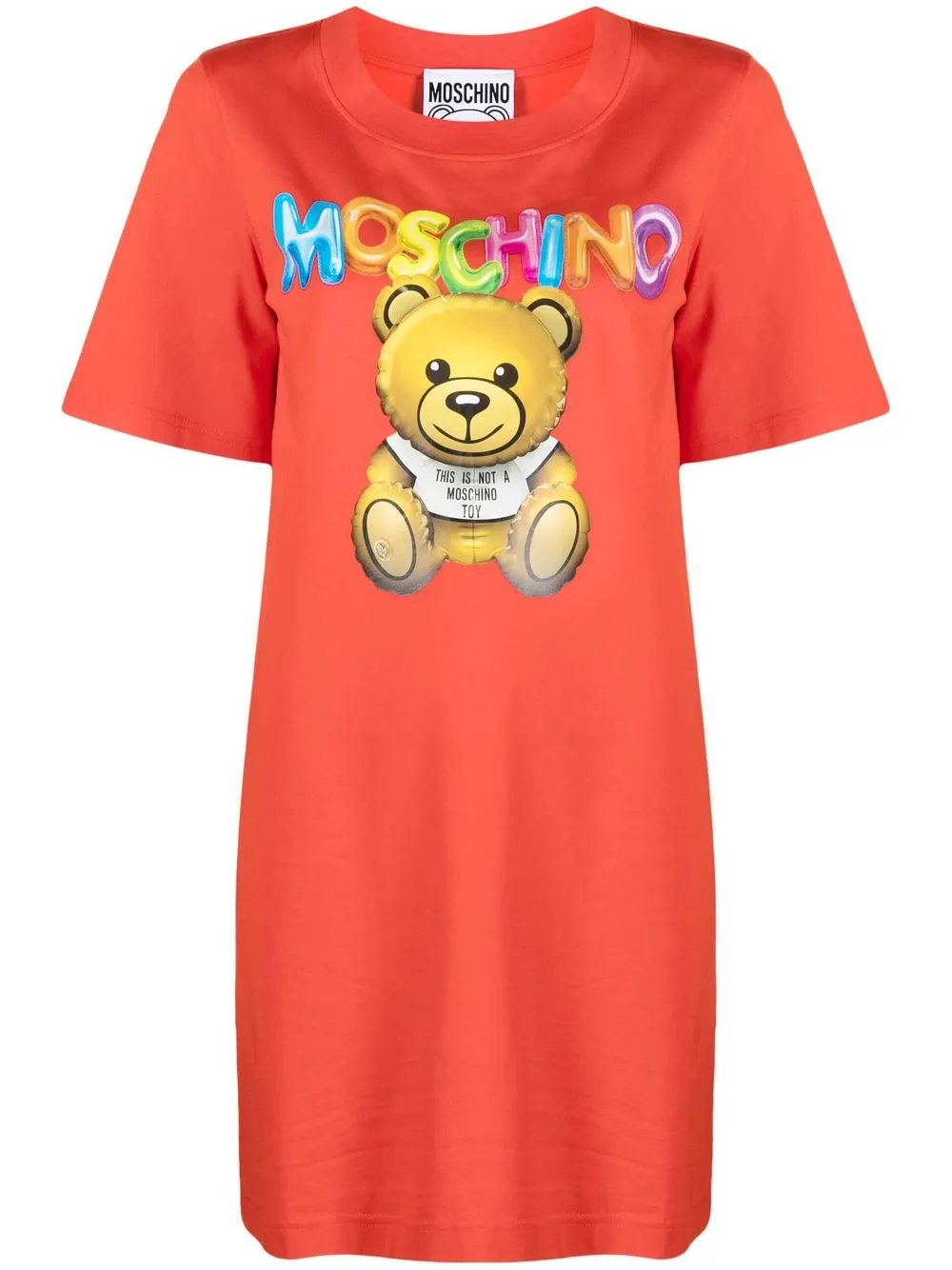 

Moschino logo-print T-shirt dress - Red