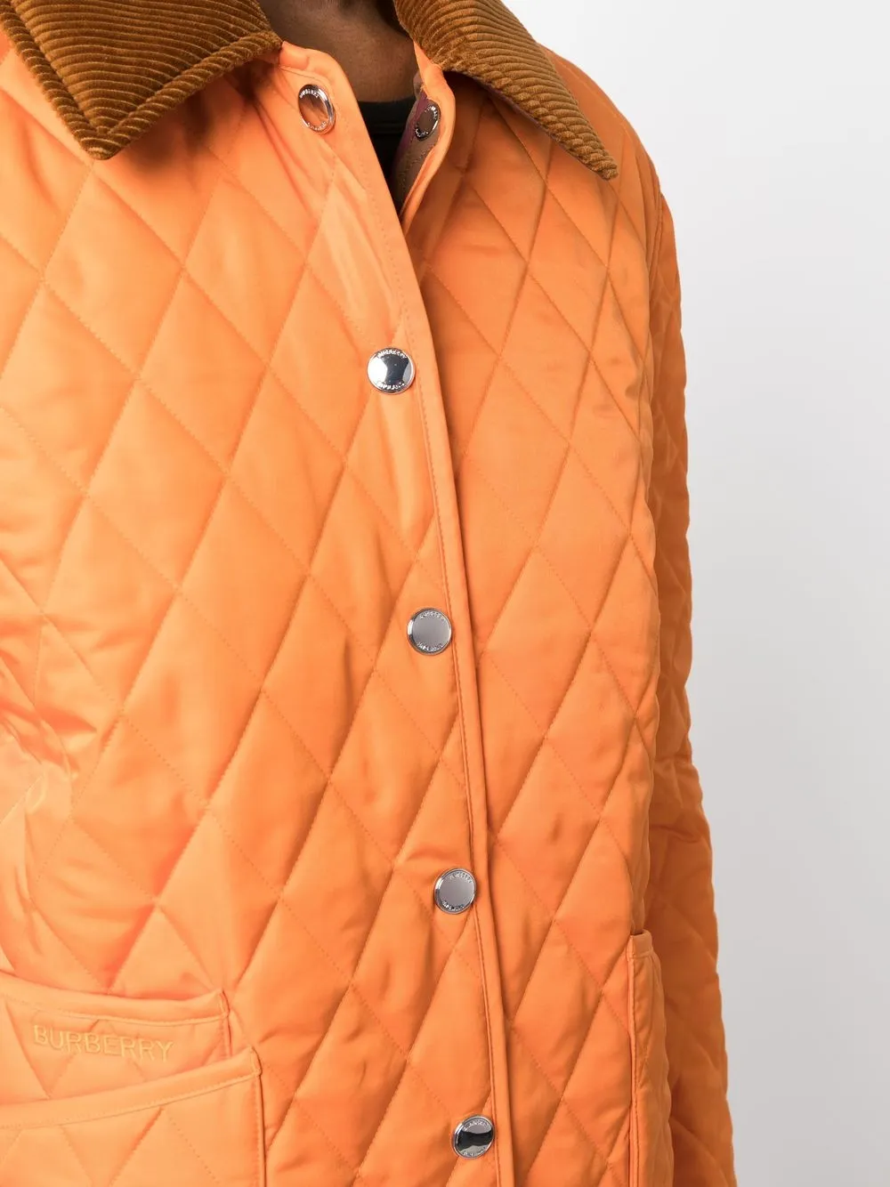 Burberry corduroycollar Quilted Jacket Farfetch