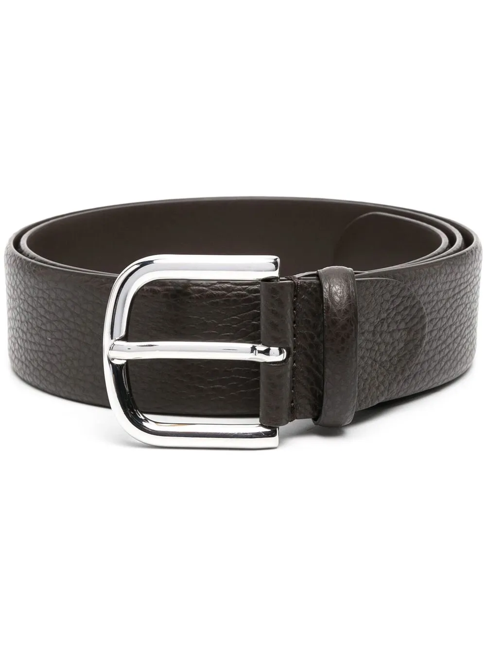 

Canali metallic-buckle fastening belt - Brown