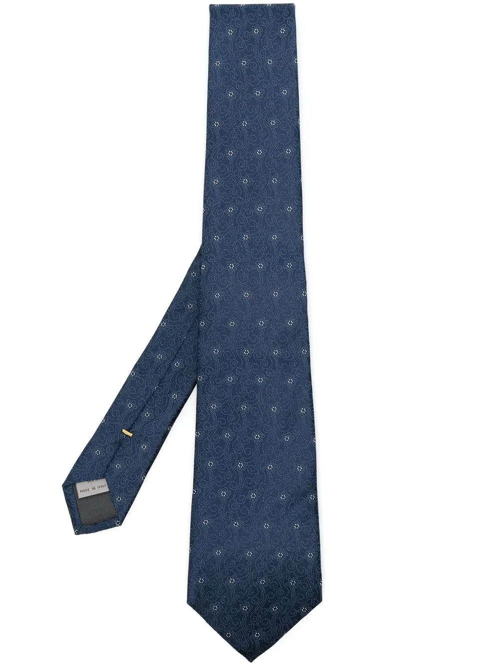 

Canali all-over floral-print tie - Blue