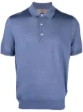 Canali knitted polo shirt - Blue