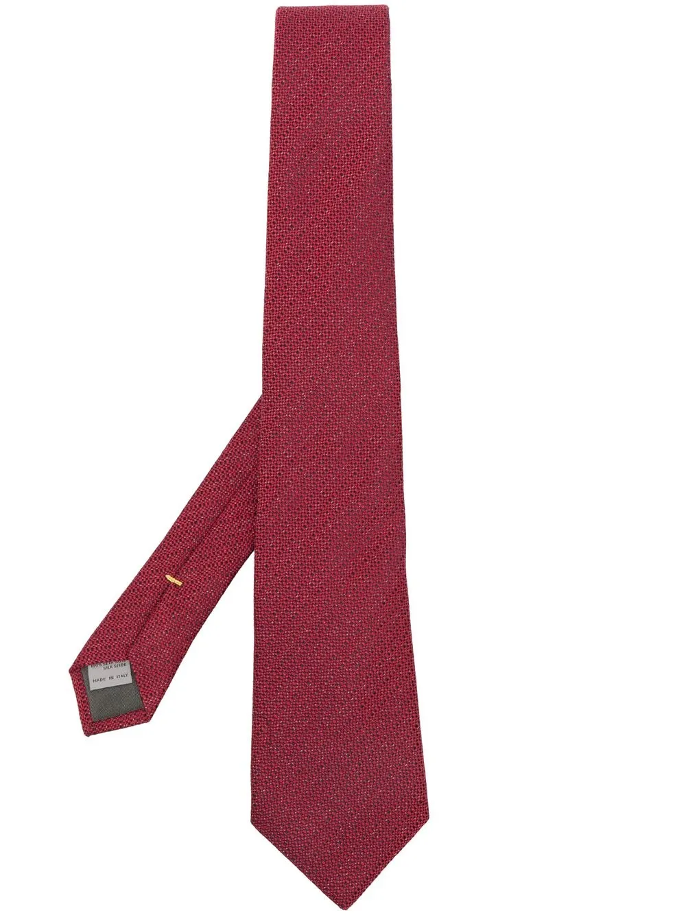 

Canali woven silk tie - Red