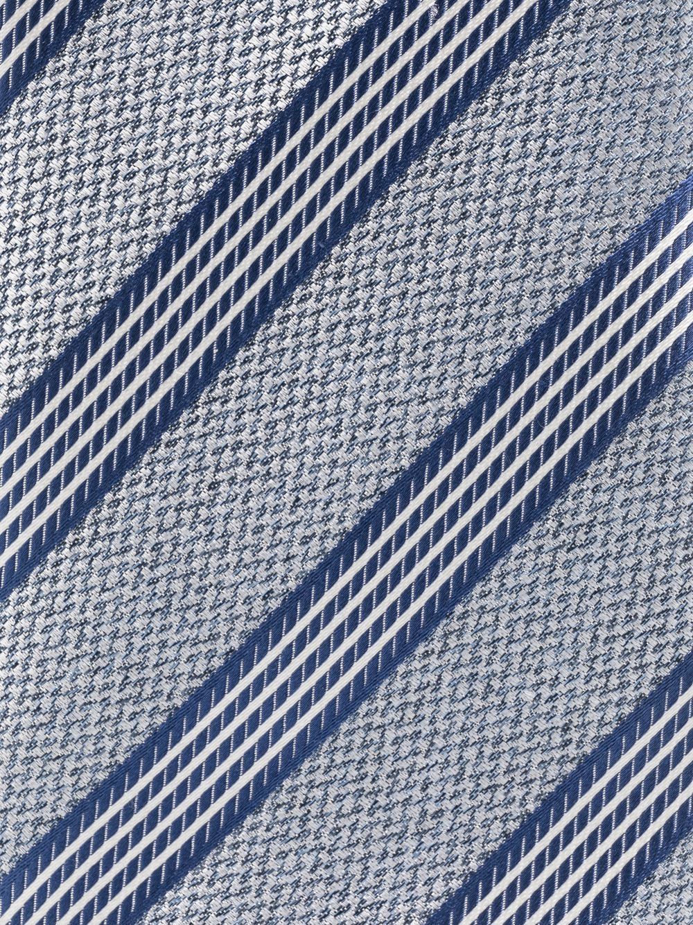 Canali Stropdas met diagonale strepen - Blauw