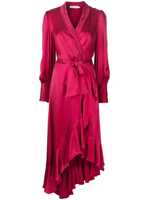 ZIMMERMANN silk wrap dress
