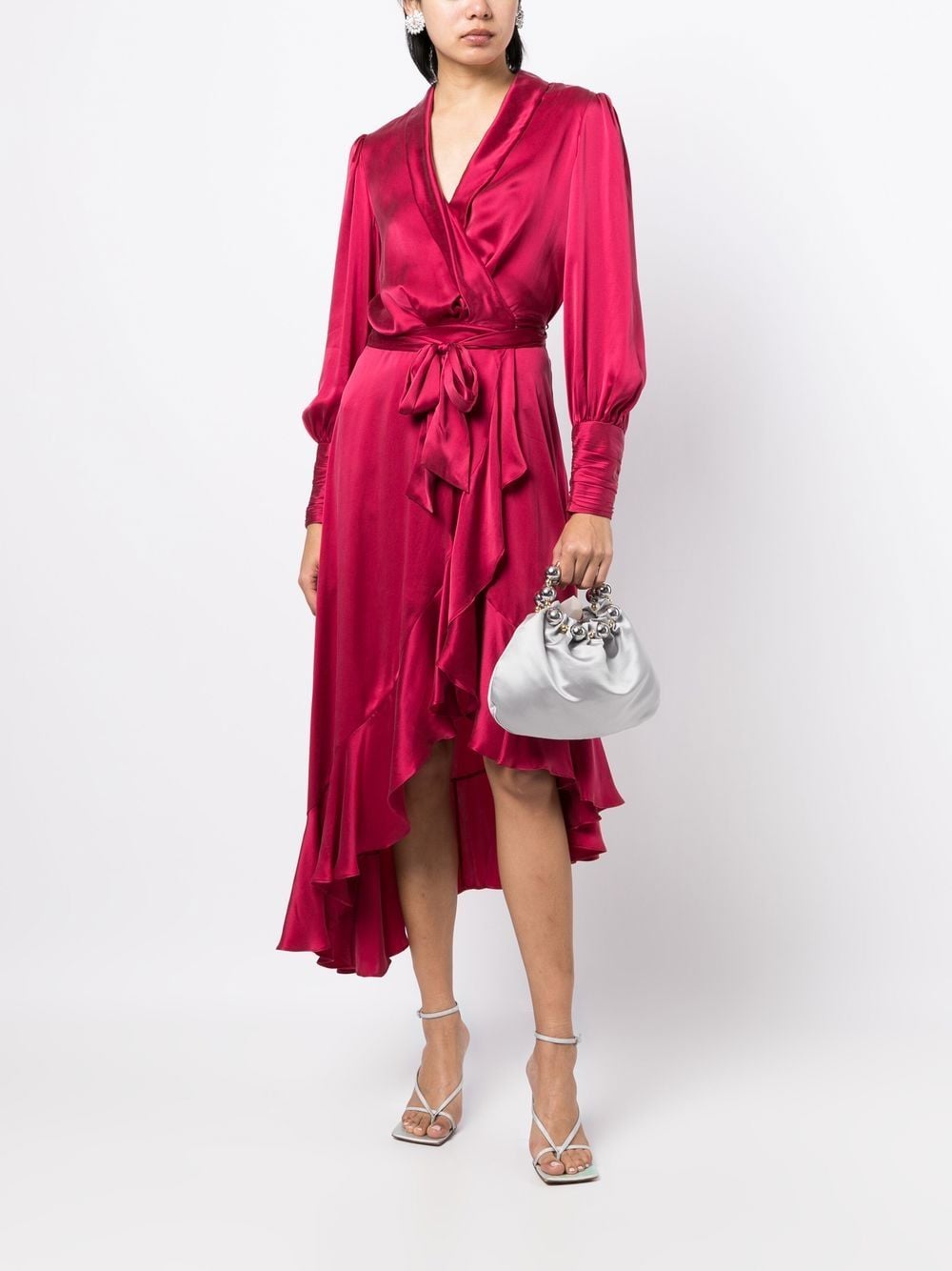 ZIMMERMANN Silk Wrap Dress Farfetch