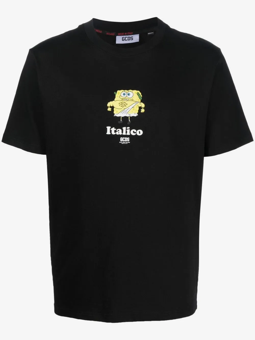 GCDS graphic-print T-shirt | Black | Image 1