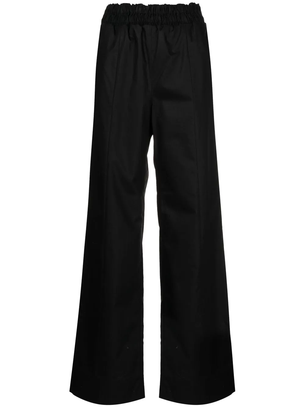 

Fabiana Filippi paperbag waist wide-leg trousers - Black