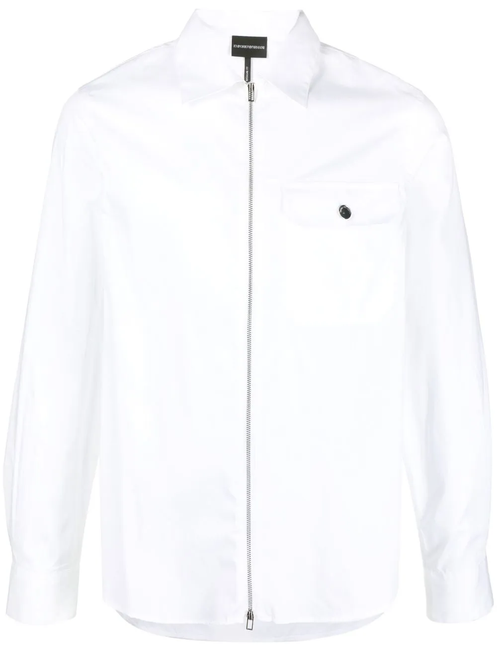 

Emporio Armani camisa con cierre - Blanco