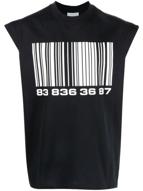 VTMNTS Trägershirt mit Barcode-Print