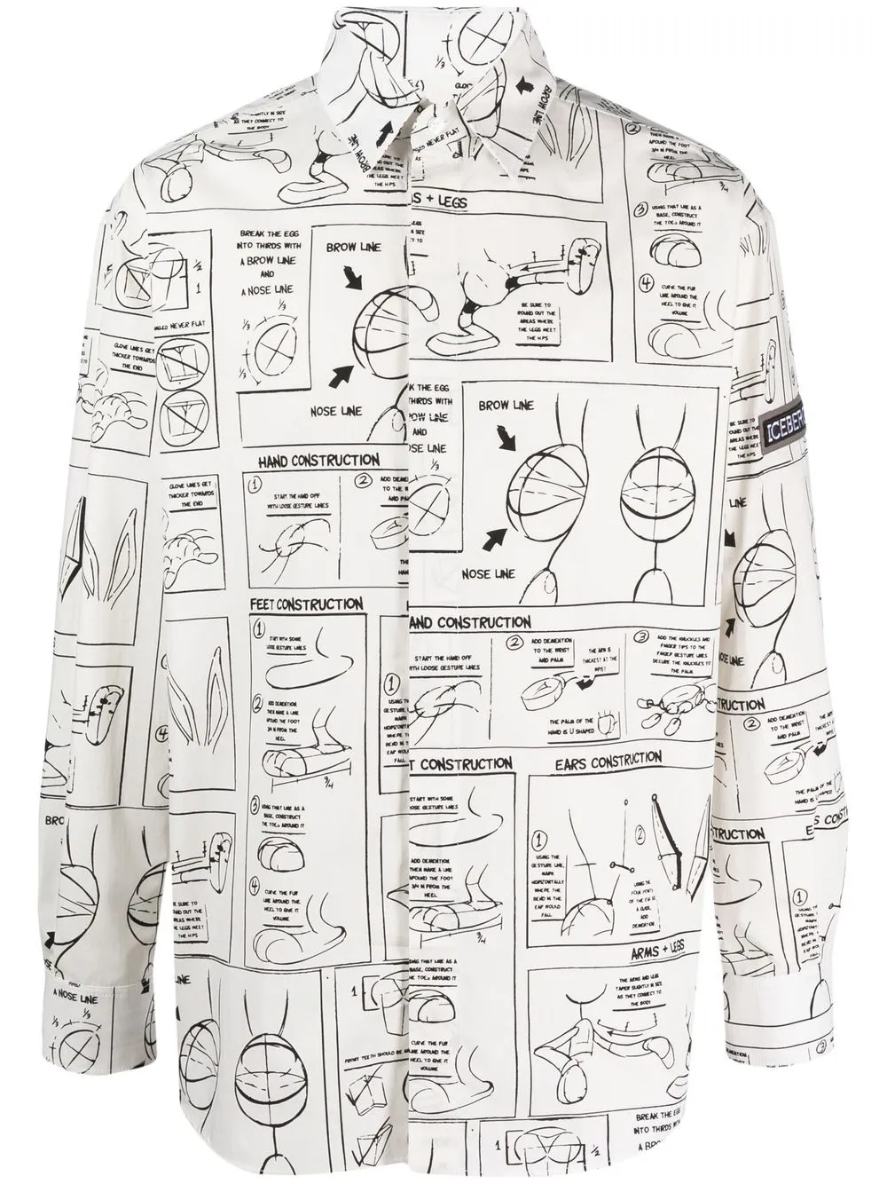 

Iceberg all-over graphic-print shirt - White