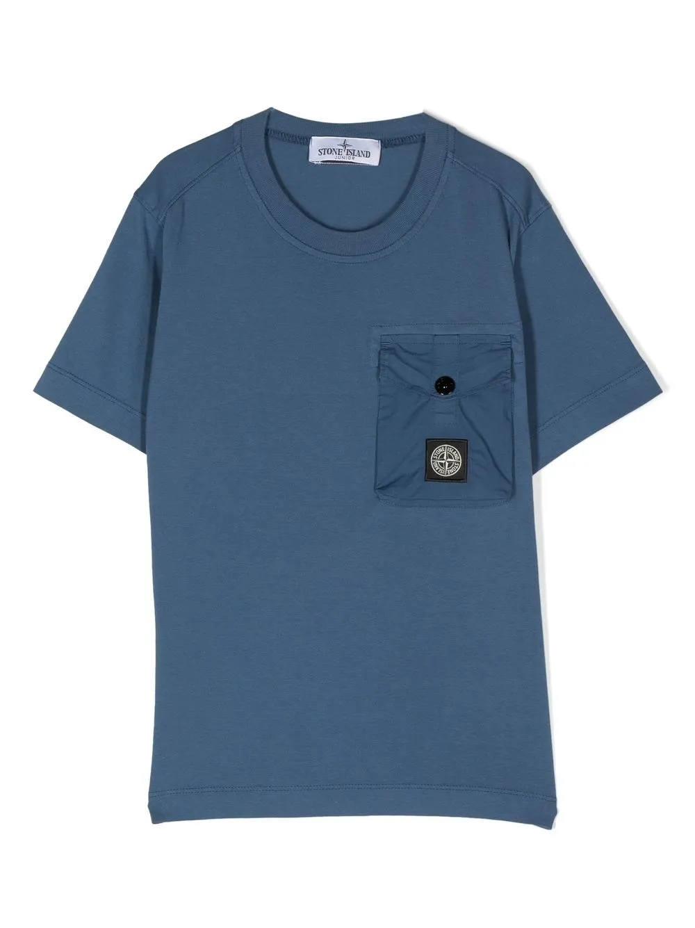 

Stone Island Junior playera con bolsillo de parche - Azul