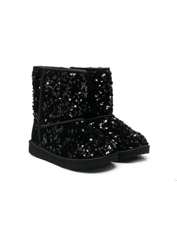 UGG Kids スパンコール ブーツ | ブラック | FARFETCH JP