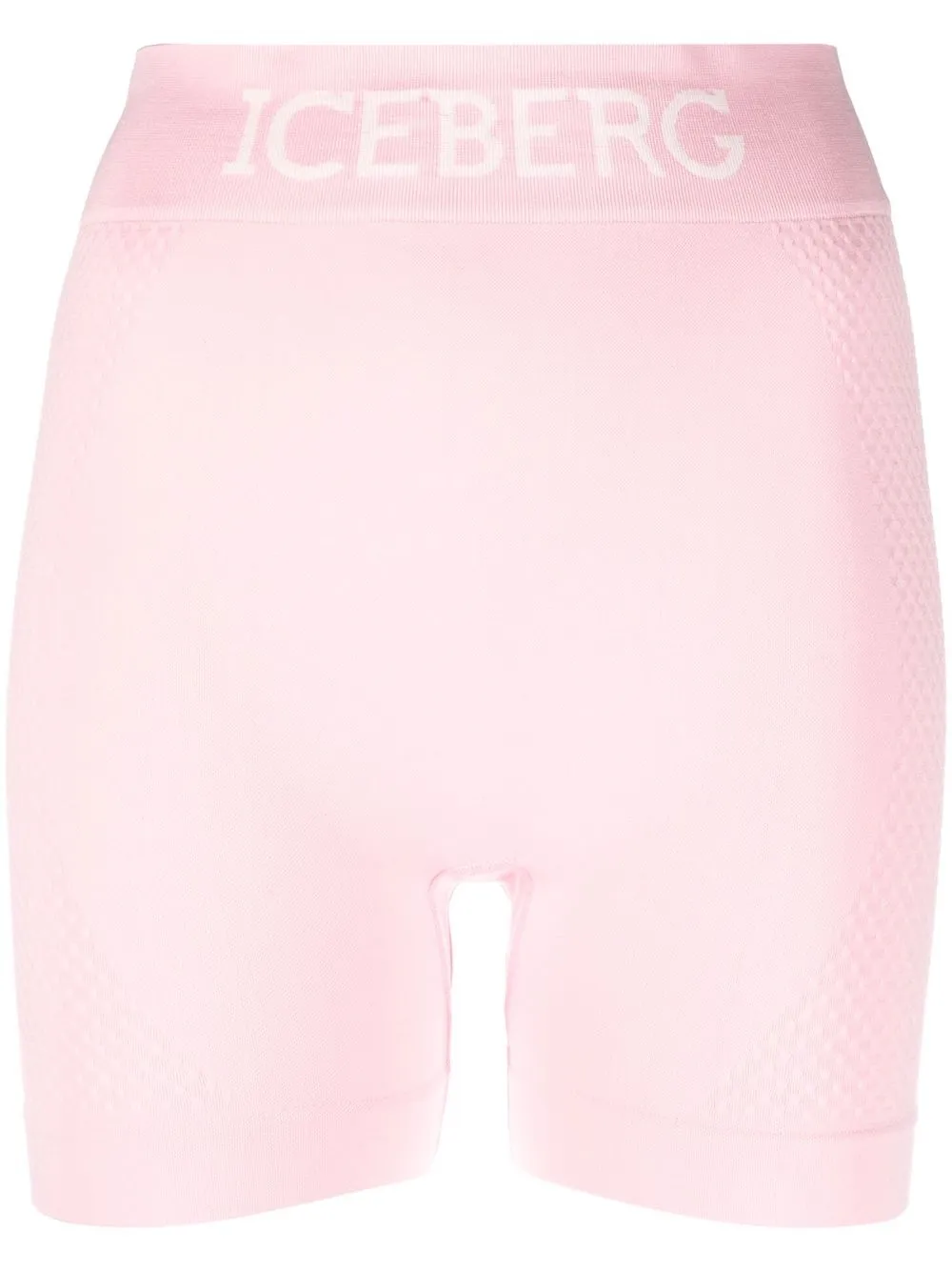 

Iceberg shorts de ciclismo con logo en la pretina - Rosado