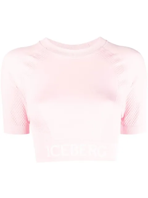 Iceberg - logo-waistband panelled T-shirt