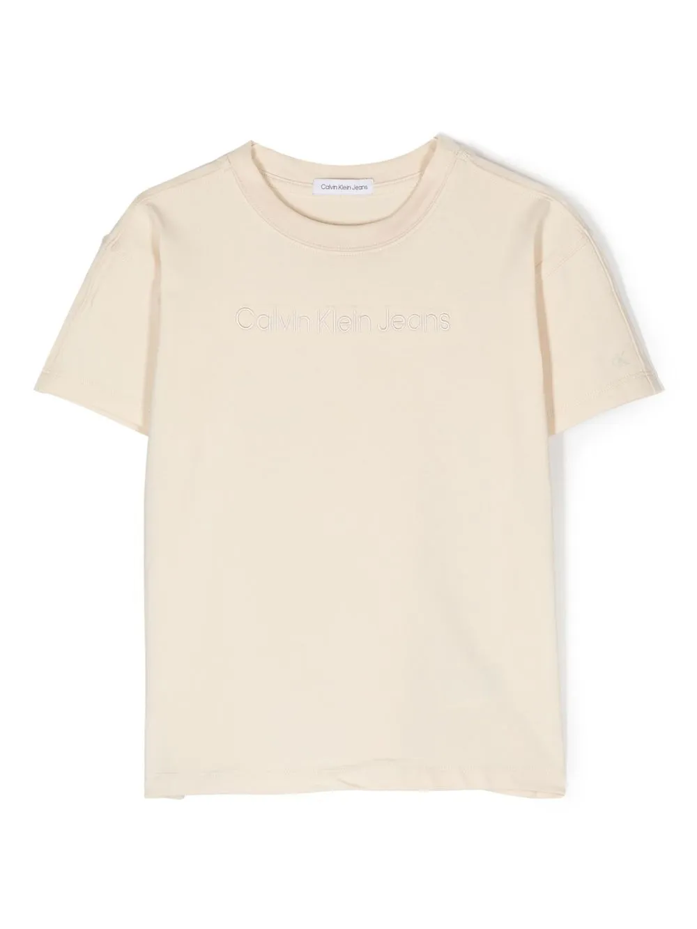 

Calvin Klein Kids playera manga corta con logo estampado - Neutro