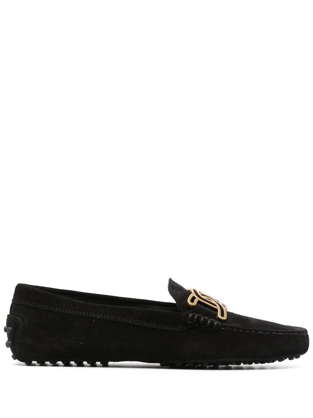 Tod's logo-plaque Loafers - Farfetch