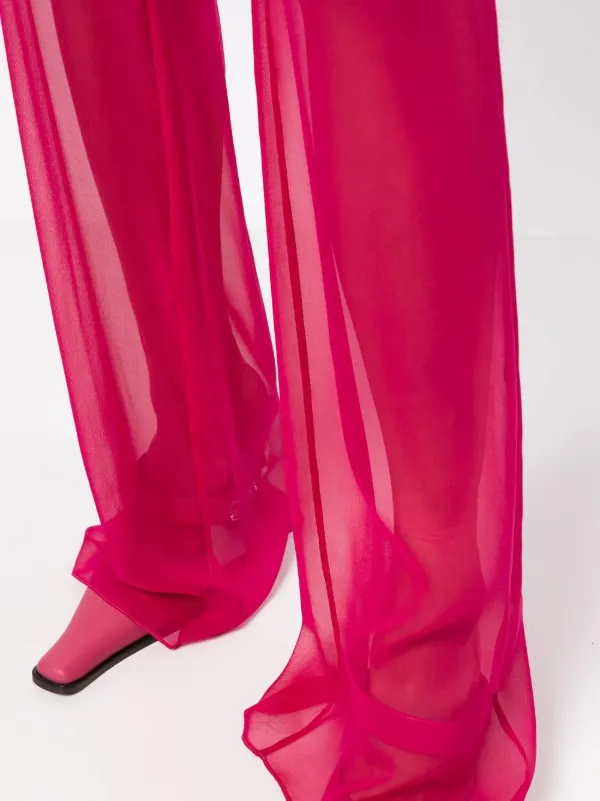 【関税込み】NENSI DOJAKA 'Hearts' pants Nensi Dojaka heart-cut Out high-waisted Leggings | Black