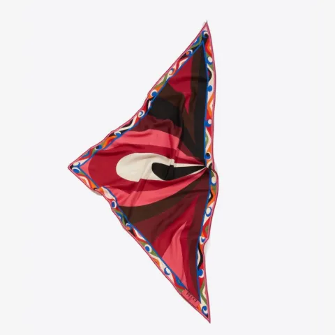 Goccia-Print Large Silk-Twill Scarf