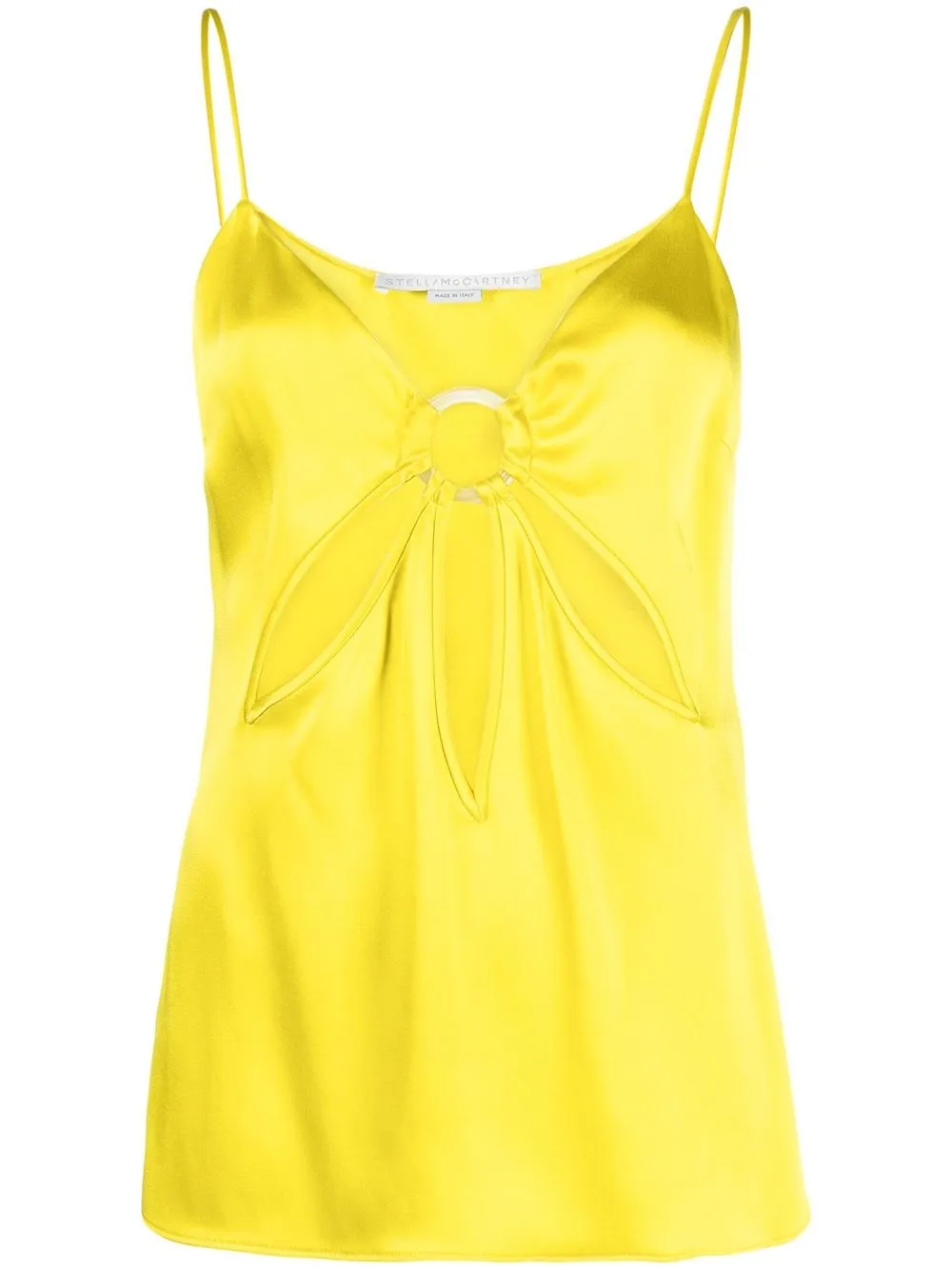 

Stella McCartney cut-out satin vest top - Green