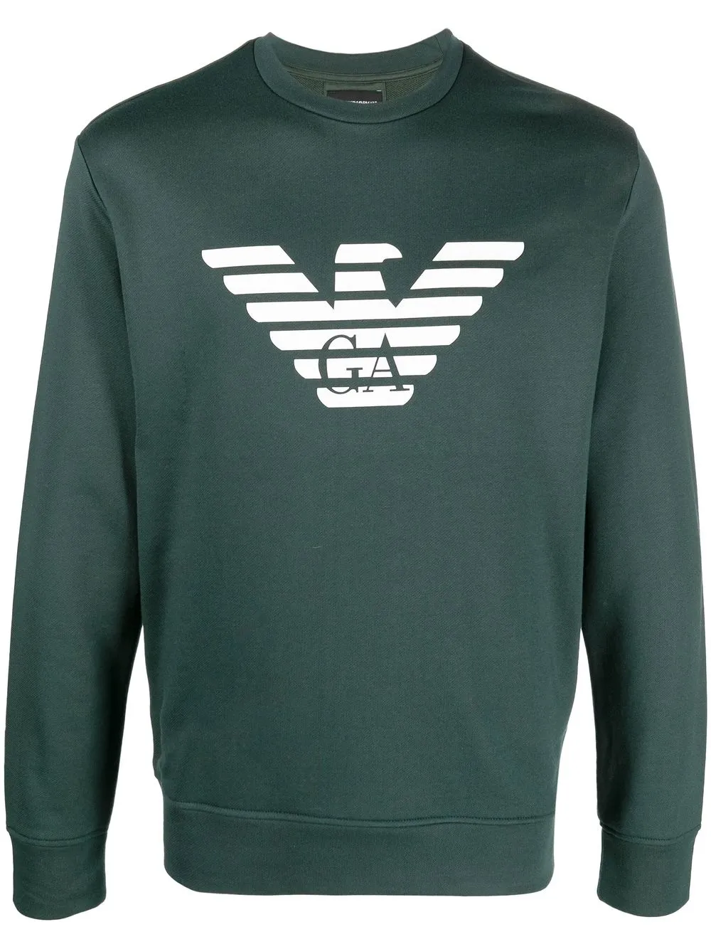 

Emporio Armani sudadera con logo estampado - Verde