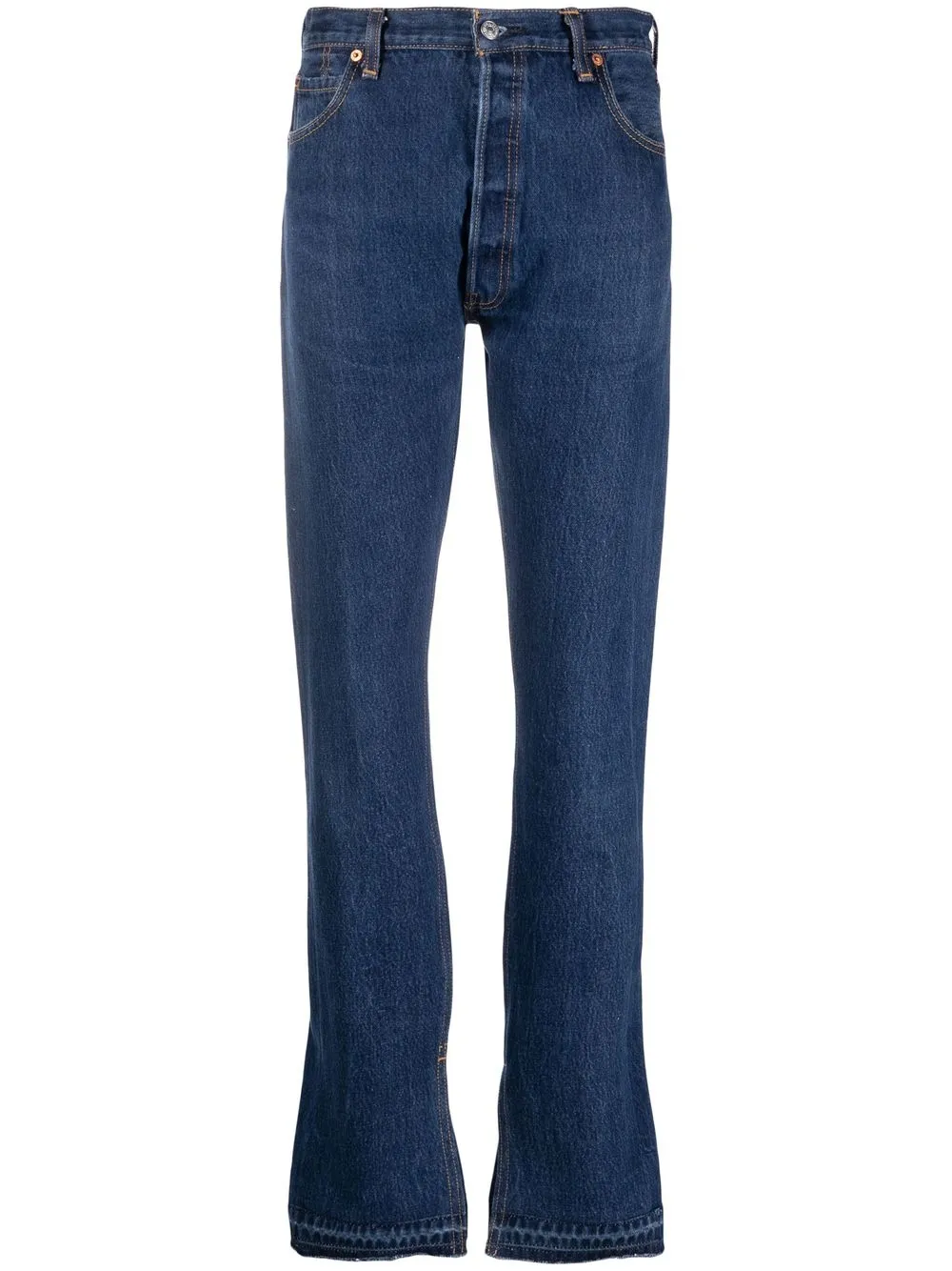 Re/done High-rise Slim-fit Jeans In Blue