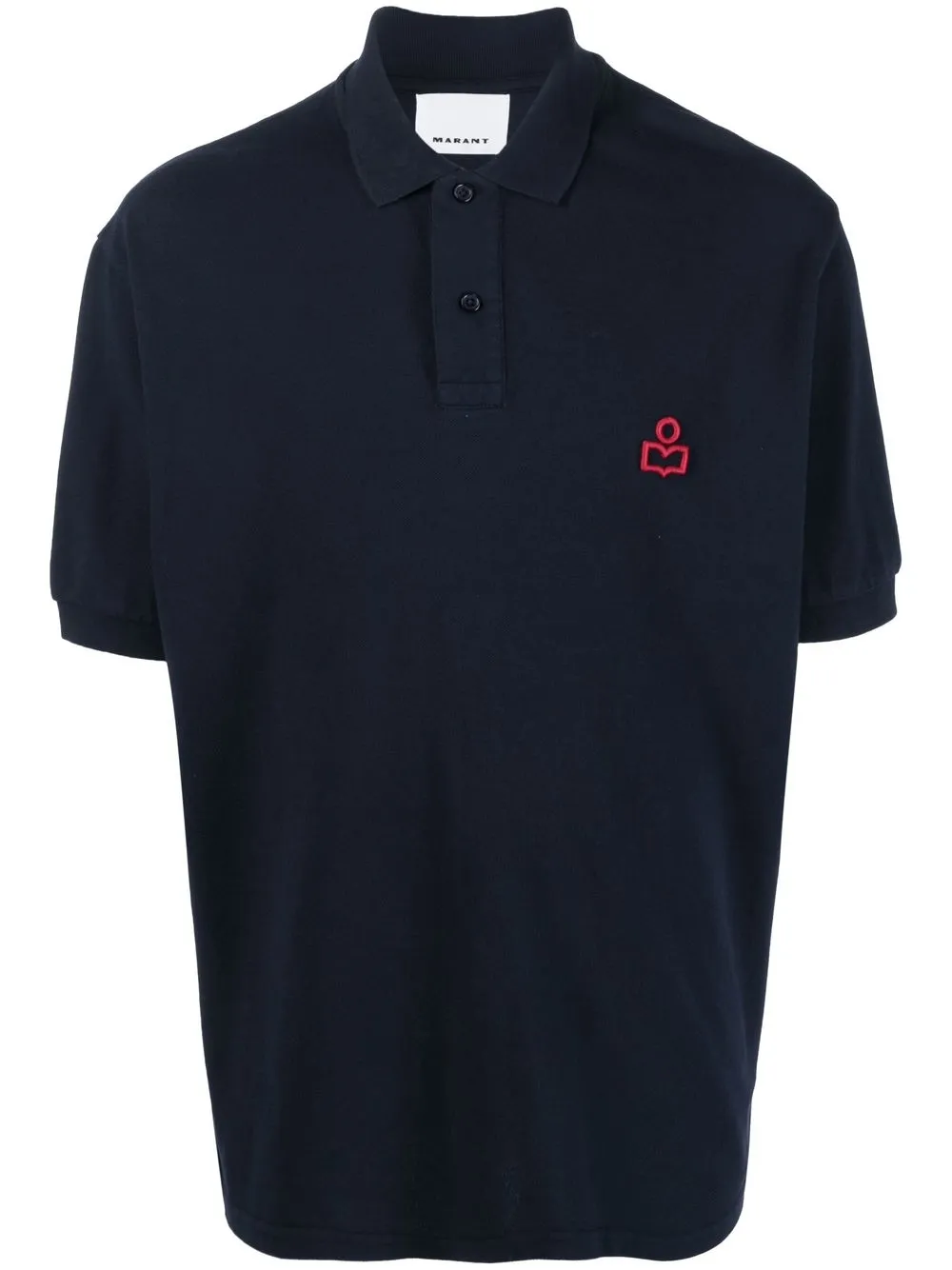 

Isabel Marant logo-patch polo shirt - Blue