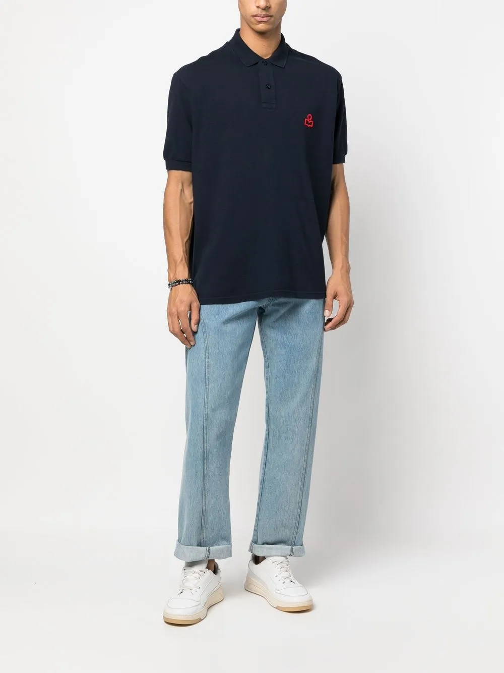 MARANT Poloshirt met logopatch - Blauw