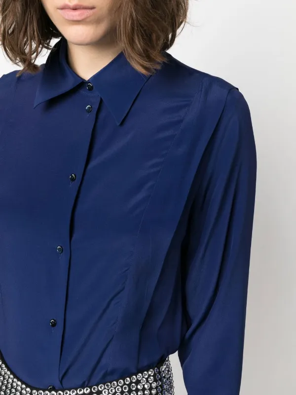 Rochas ロングスリーブ シャツ | ブルー | FARFETCH JP