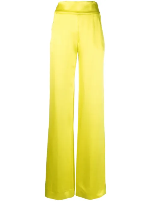 Genny high-waisted straight-leg trousers