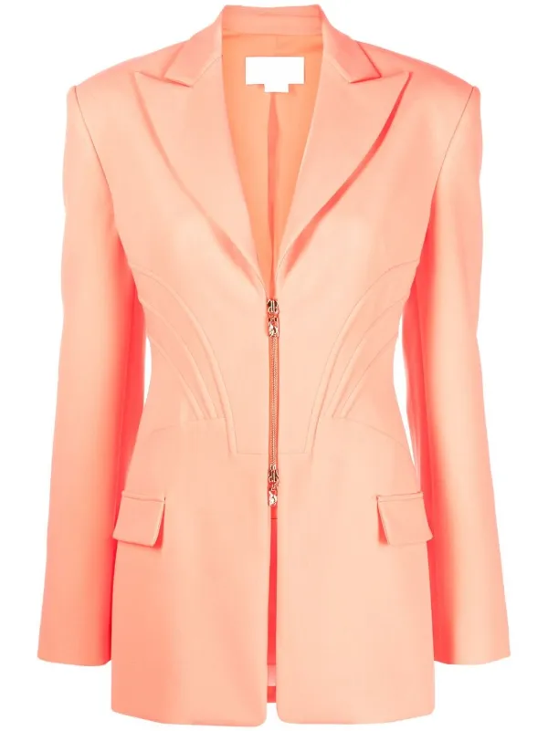 Zip up online blazer womens
