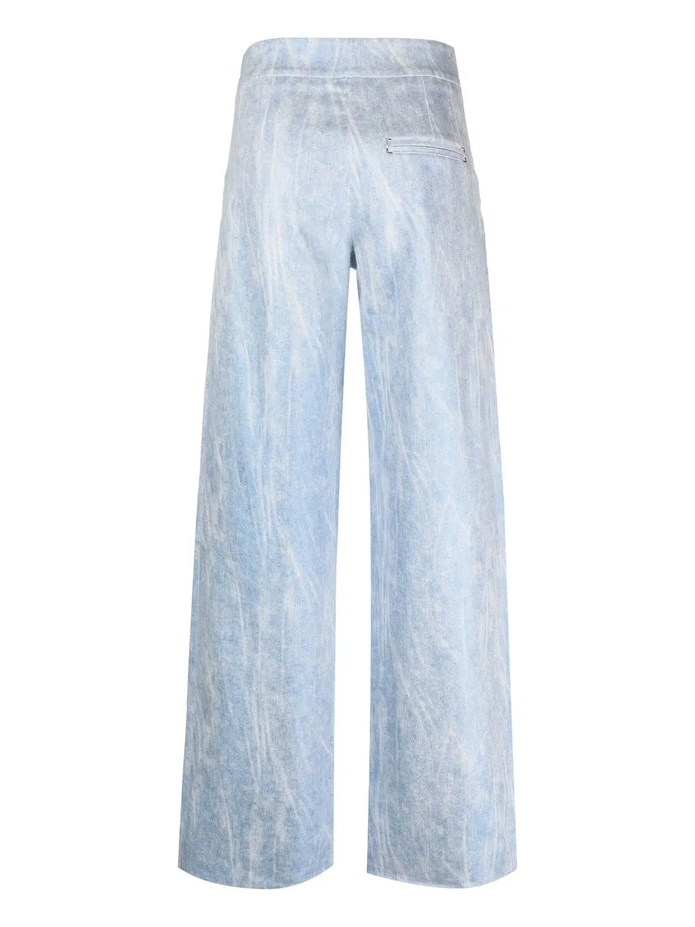 Genny Broek met wijde pijpen - Blauw