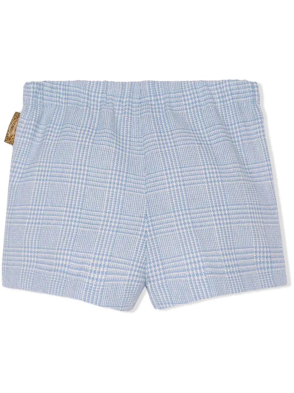 Gucci Kids Shorts met pied-de-poule print - Blauw