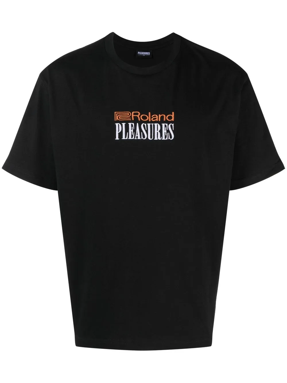 

Pleasures x Roland logo-embroidered T-shirt - Black