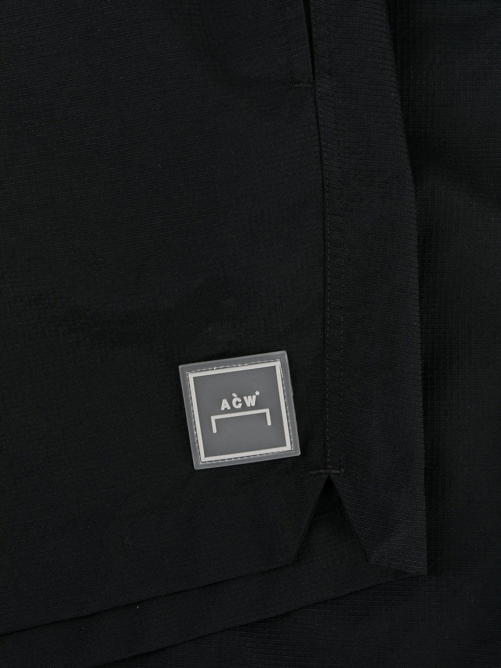 Shop A-cold-wall* Logo-patch Swim Shorts In 黑色