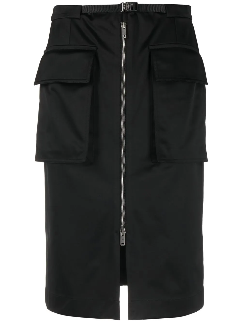 

Givenchy flap-pocket midi skirt - Black