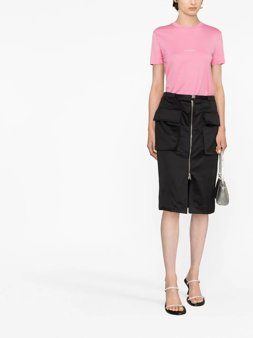 Givenchy T-shirt met logoprint - Roze