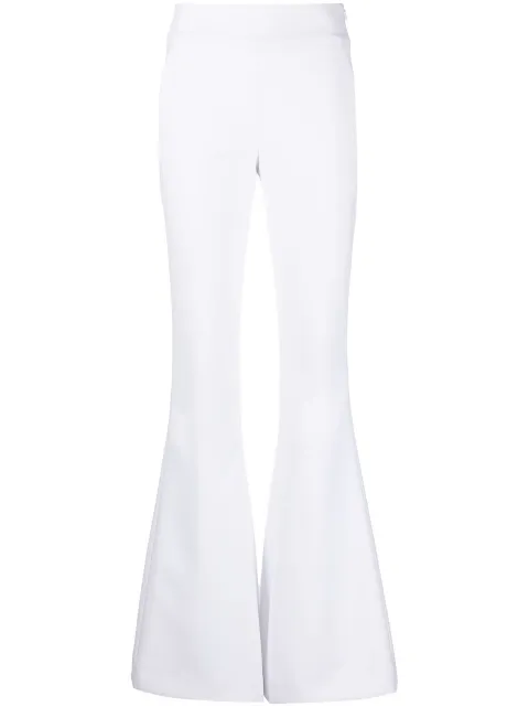 Genny zipped flared trousers 