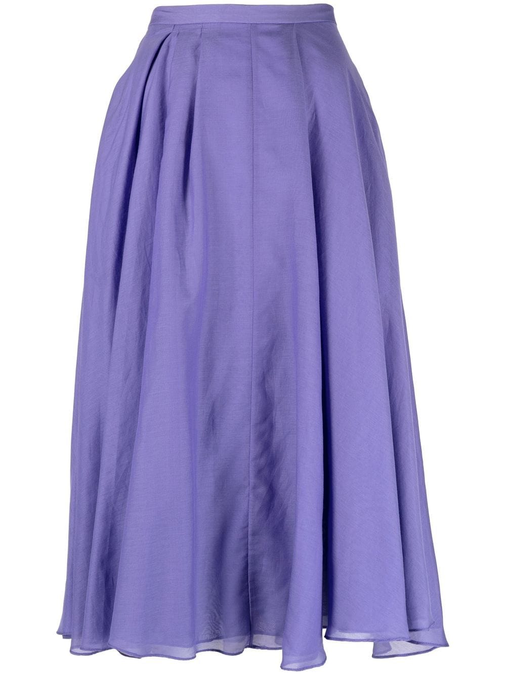 

Rochas A-line pleat midi skirt - Purple