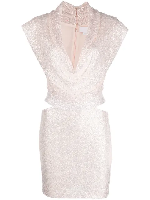 Genny vestido con detalle fruncido y detalles de lentejuelas