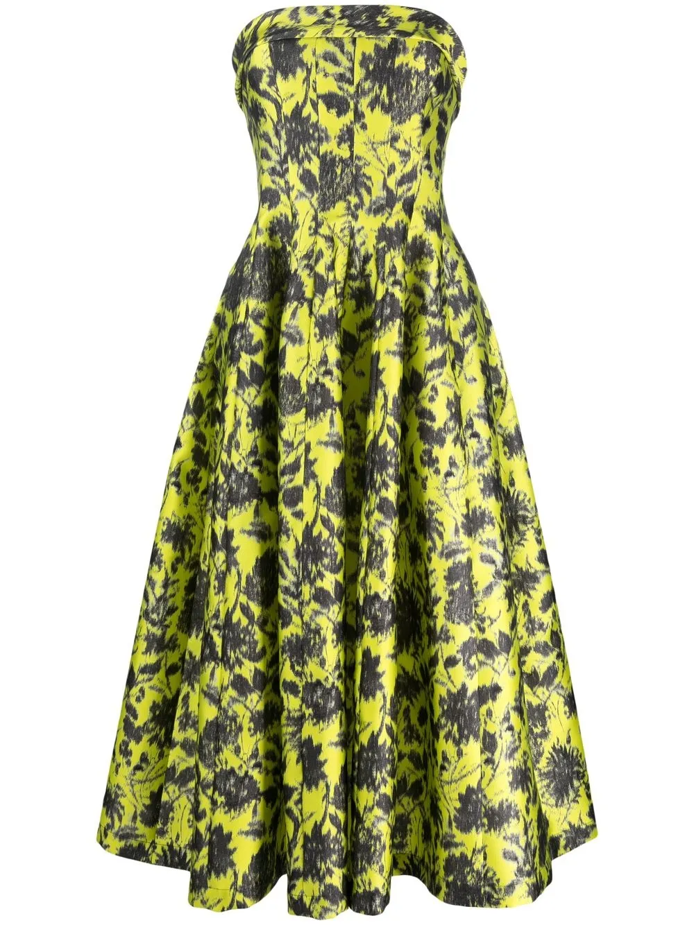 

Philosophy Di Lorenzo Serafini floral print strapless midi dress - Green