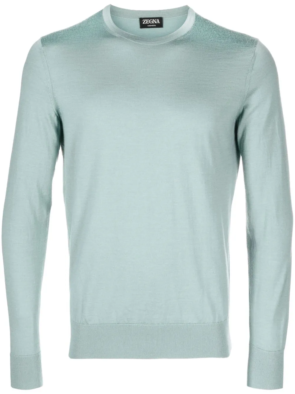 

Zegna Cashseta knitted crew-neck jumper - Blue