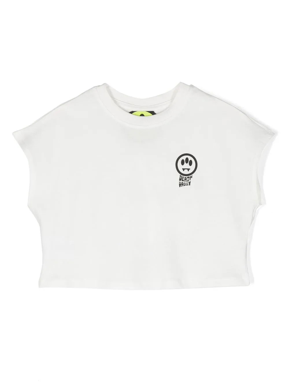 

Barrow kids logo-print cropped vest - White