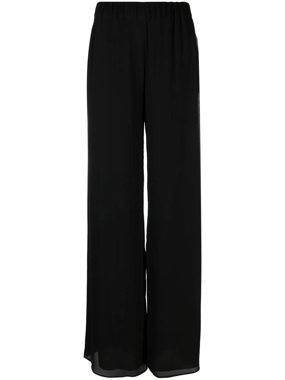 

THE ANDAMANE silk-stretch wide-leg trousers - Black