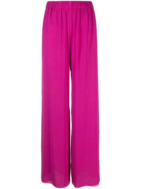 wide-leg flared trousers